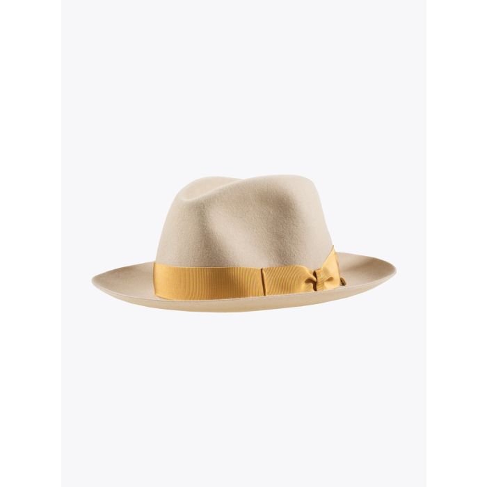 Borsalino Fedora Hat 50-Grammi Beige - E35 SHOP