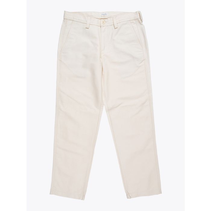 Salvatore Piccolo Ecru Straight Work Pants - E35 SHOP