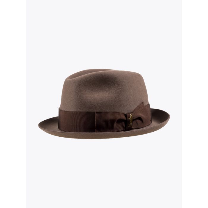 Borsalino Trilby Hat Alessandria Light Brown - E35 SHOP