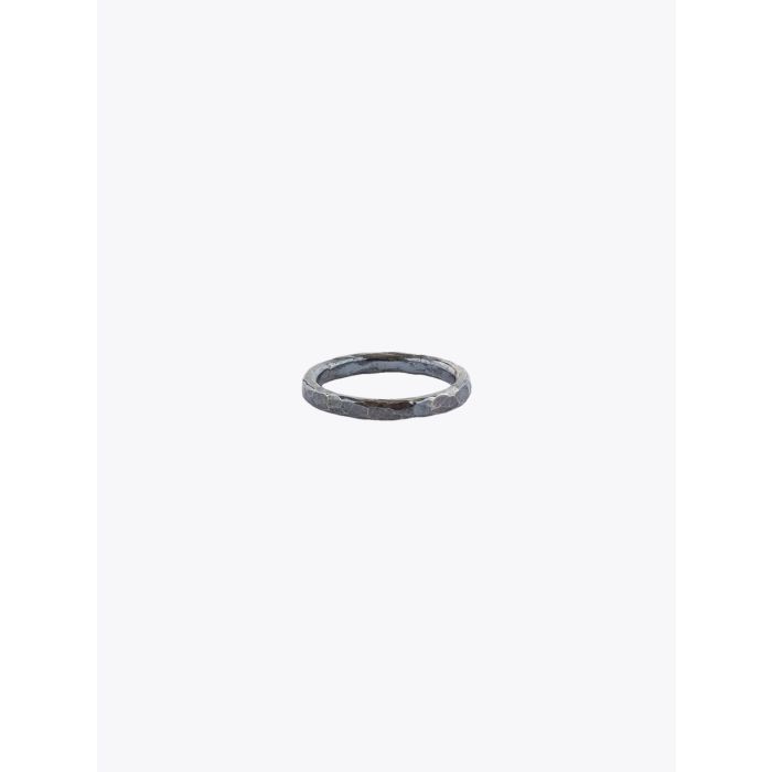 Barbara Zuna-Kratky Women Hammered Ring Silver Blackened - E35 SHOP