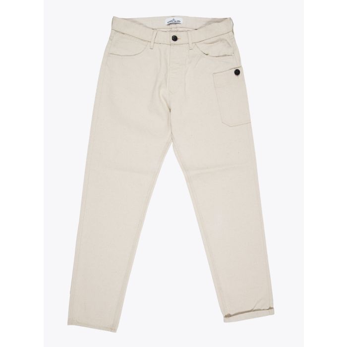 Stone Island J04J1 Panama Placcato RE-T Beige Pants - E35 SHOP