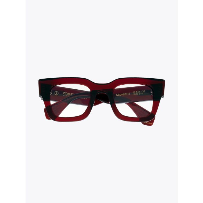 Robert La Roche Midnight Glasses Squared Crystal Red - E35 Shop