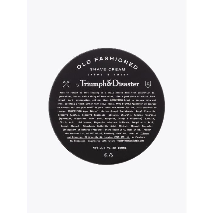 Triumph & Disaster Old Fashioned Shave Cream Jar 100 ml - E35 SHOP