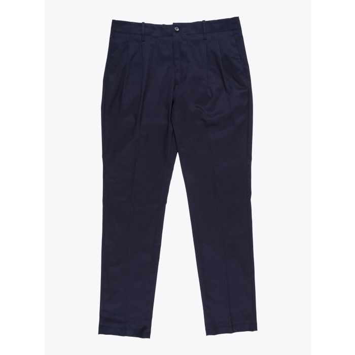 Giab's Archivio Verdi Trousers Cotton Navy Blue - E35 Shop