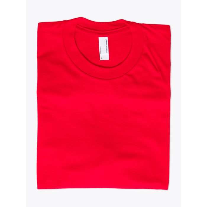 American Apparel 2001 Men’s Fine Jersey T-shirt Red - E35 SHOP