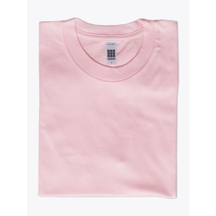 American Apparel 2001 Men’s Fine Jersey T-shirt Light Pink - E35 SHOP