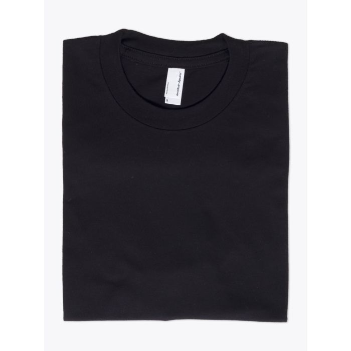 American Apparel 2001 Men’s Fine Jersey T-shirt Black - E35 SHOP