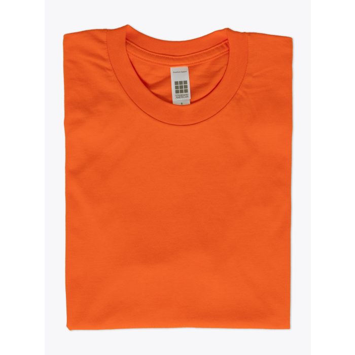 American Apparel 2001 Men’s Fine Jersey T-shirt Orange - E35 SHOP