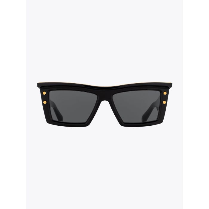 Balmain B-VII Square Black Sunglasses - E35 SHOP