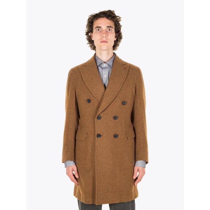 Salvatore Piccolo Brown Wool Guards Coat - E35 SHOP