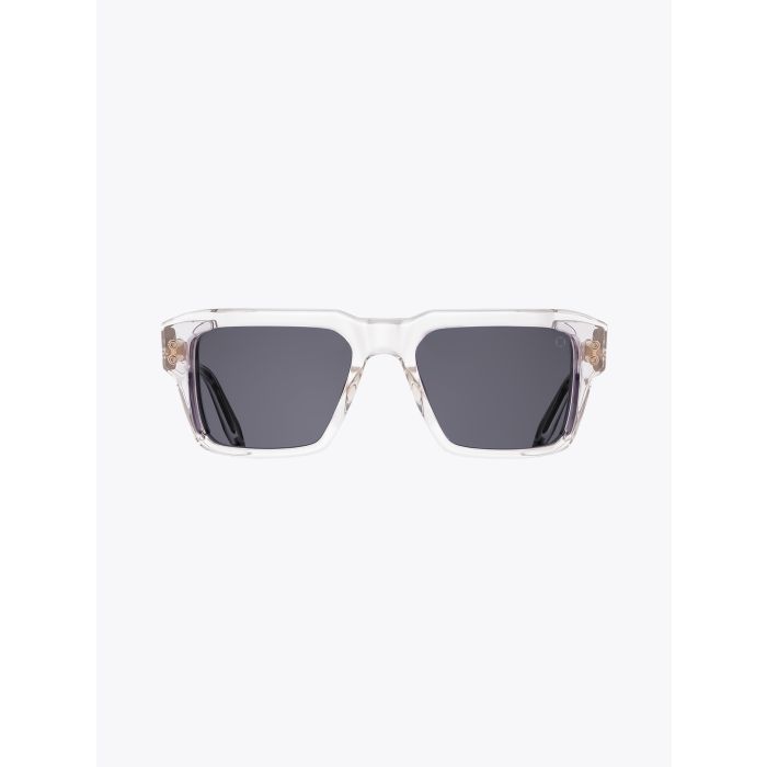 AKONI Hercules Square Crystal Clear Sunglasses - E35 SHOP