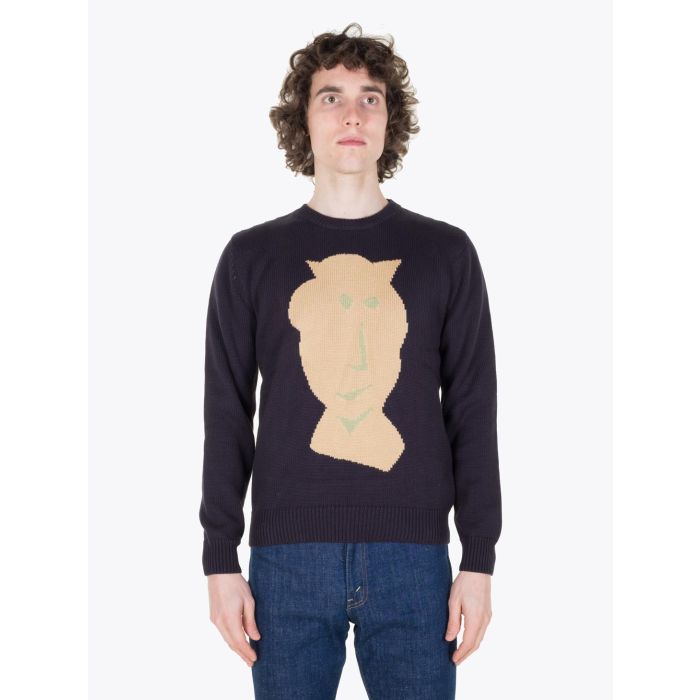 Carven Pull Vallauris Knit Pullover Marine - E35 SHOP