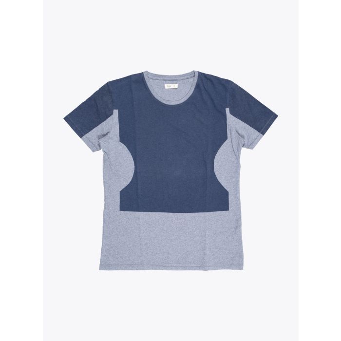 Folk T-Shirt Dual Recycled Blue Print - E35 SHOP