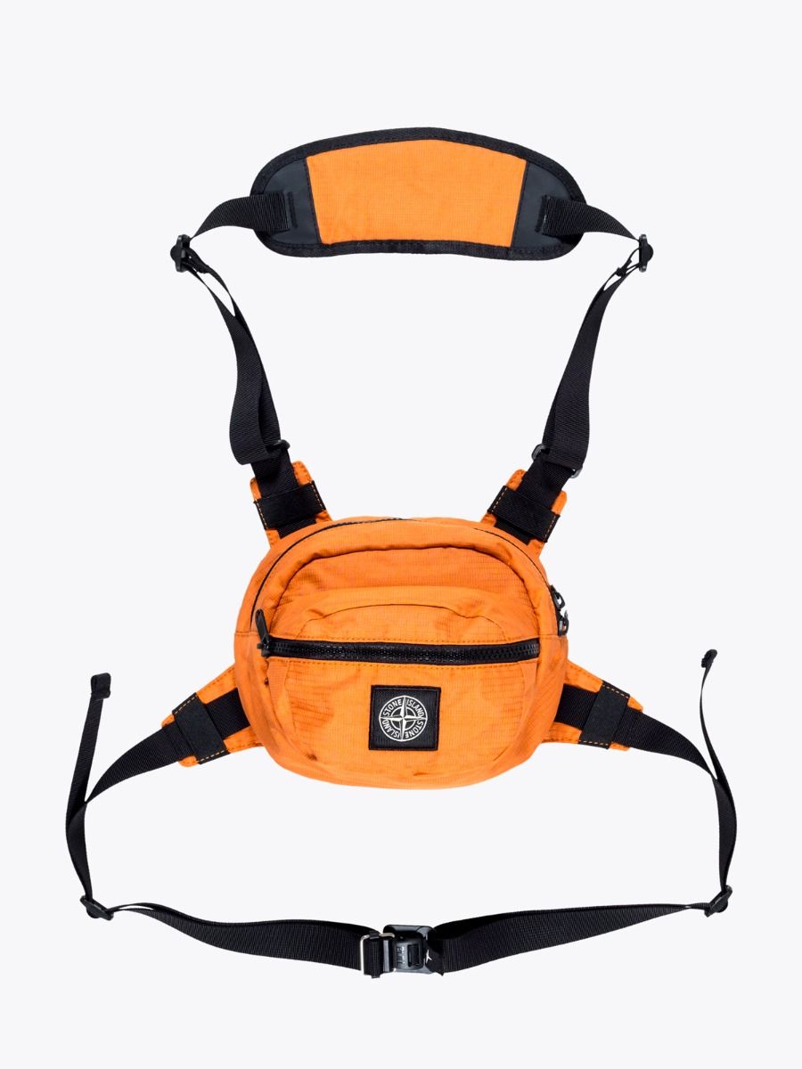 Stone island bum bag orange on sale