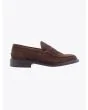 Tricker's Chocolate Calf James Penny Loafers Shoes - E35 SHOP