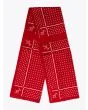 The Hill-Side Red Souvenir Rancher Logo Bandana Scarf - E35 SHOP