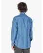 Salvatore Piccolo Blue Cotton Chambray Shirt - E35 SHOP