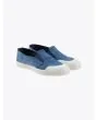 Novesta Slip-On Recycled Blue Denim Sneakers - E35 SHOP