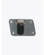 Il Bisonte C0378 Black Cowhide Leather Key Ring - E35 SHOP