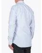 Salvatore Piccolo Striped Blue Cotton Oxford Shirt - E35 SHOP