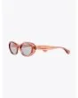 Christian Roth Round-Wav Crystal Rose Sunglasses - E35 SHOP
