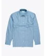 Salvatore Piccolo Striped Blue Cotton/Viscose Shirt - E35 SHOP