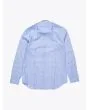 Salvatore Piccolo Navy Blue Striped Spread Collar Shirt - E35 SHOP