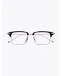 Thom Browne TB-422 Silver / Navy Square Glasses - E35 SHOP