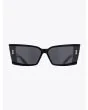 Akoni Lynx Rectangle Black Sunglasses - E35 SHOP