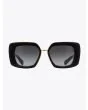 Akoni Virgo Rectangle Black Sunglasses - E35 SHOP