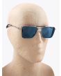 Akoni Hera Rectangle Palladium Sunglasses - E35 SHOP