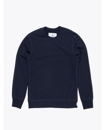 Reigning Champ Navy Blue Loopback Cotton Jersey Sweatshirt - E35 SHOP