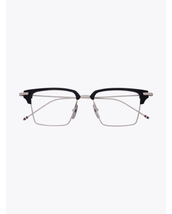 Thom Browne TB-422 Silver / Navy Square Glasses - E35 SHOP