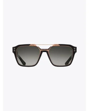 AKONI Discovery Sunglasses Black / Rose Gold - E35 SHOP