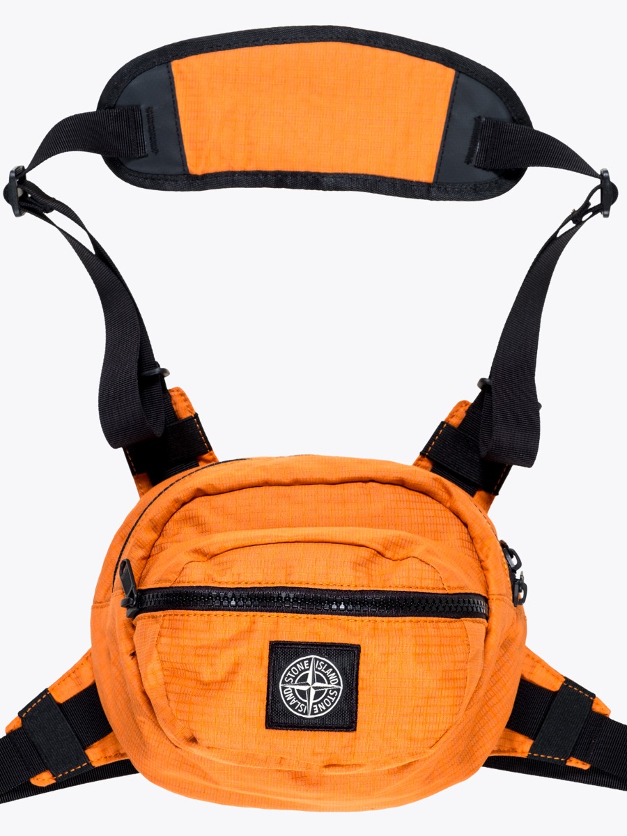 Stone island bum bag orange on sale