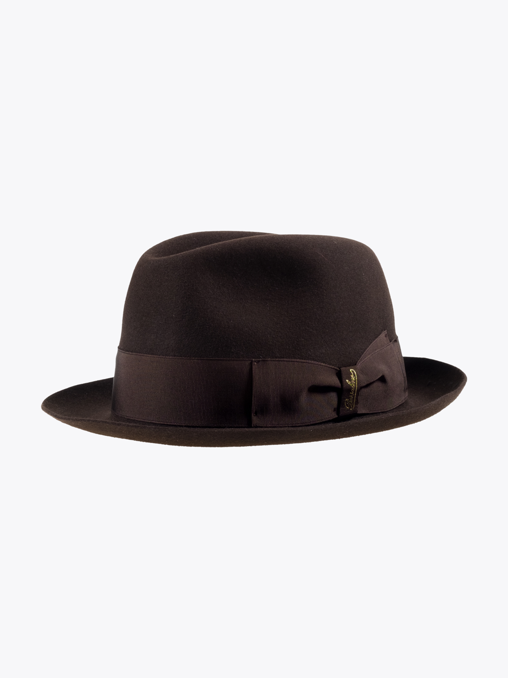 Borsalino Trilby Hat Alessandria Dark Brown E35 Shop